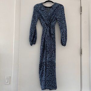 Blue Wrap Dress